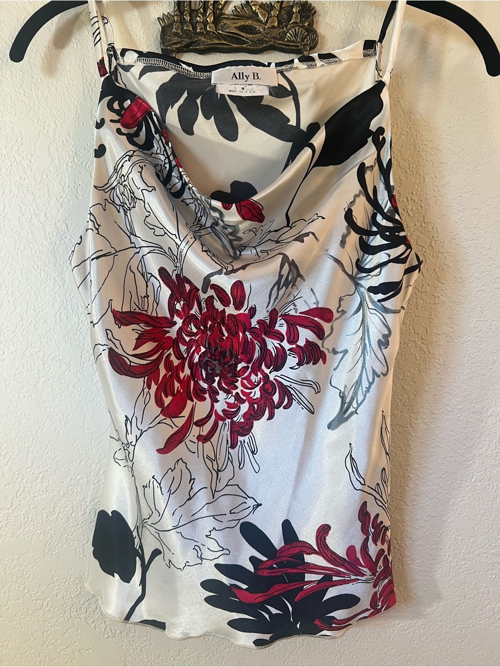 Y2K Vintage Ally B flowy top M